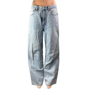 Aritzia Denim Forum Farrah Blue High Wasted Wide Leg Baggy Denim Jeans Pants 29